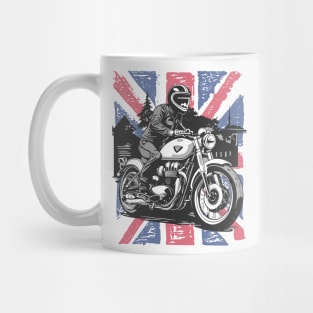 Classic motorcycle - Union Jack flag Mug